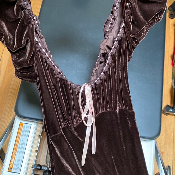 NWT Free People Velvet Maxi Dress - Picture 2 of 2